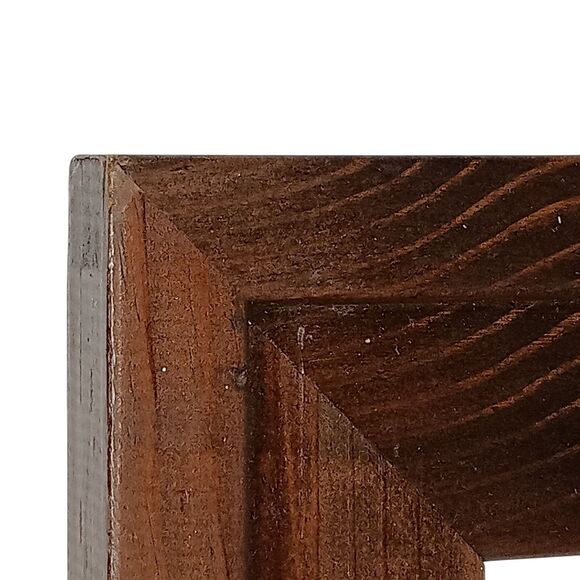 Vintage Laurie Korsgaden Bath Gift Basket Print #1 Matted Brown Wood Frame 14x12 - Picture 10 of 13